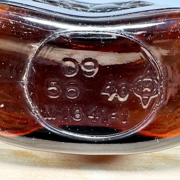 Vintage Schenley's Flask Brown Glass Schooner Sail Ship Embossed 1964 - Picture 7 of 9